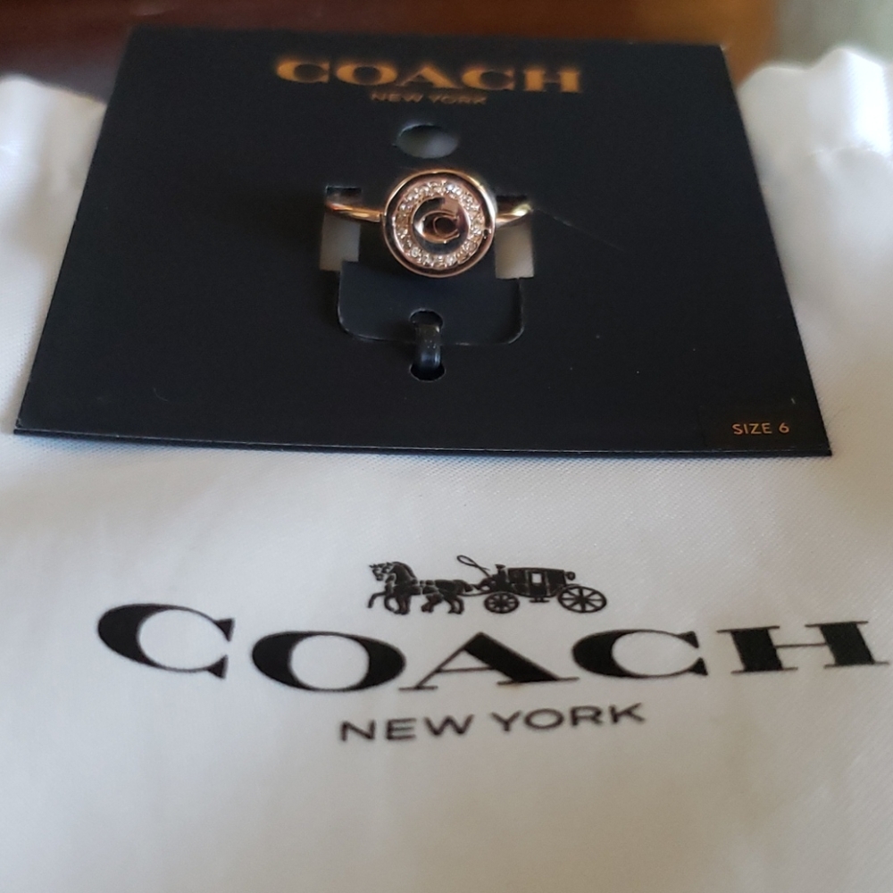 Coach rosegold ring!